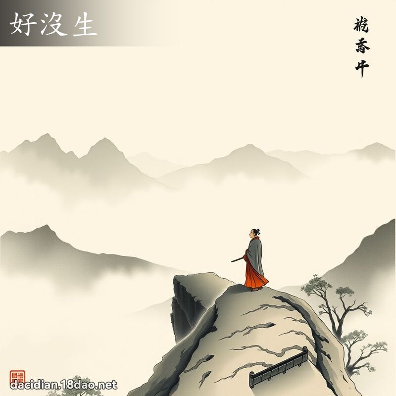 好沒生 - 國語大辭典配圖