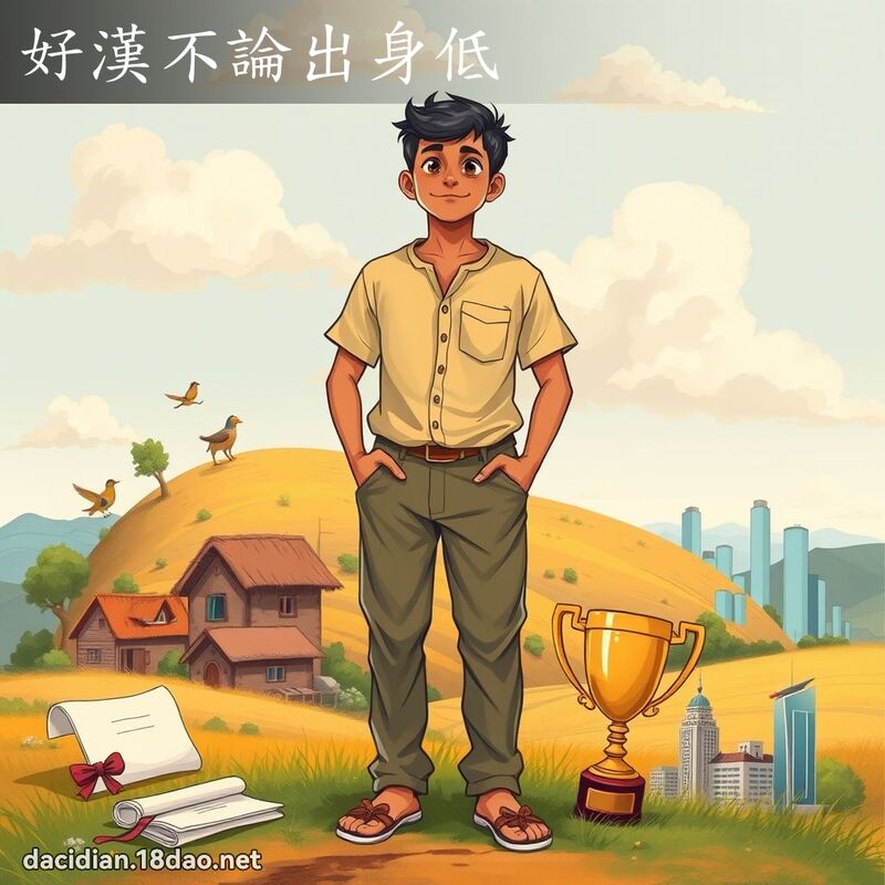 好漢不論出身低 - 國語大辭典配圖