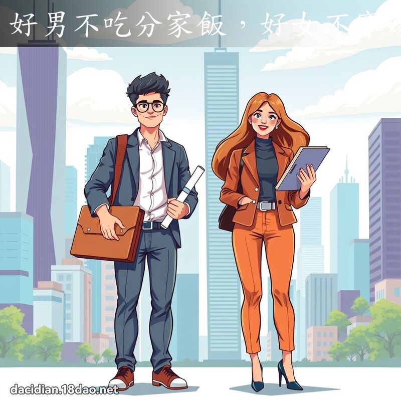 好男不吃分家饭，好女不穿嫁时衣 - 国语大辞典配图