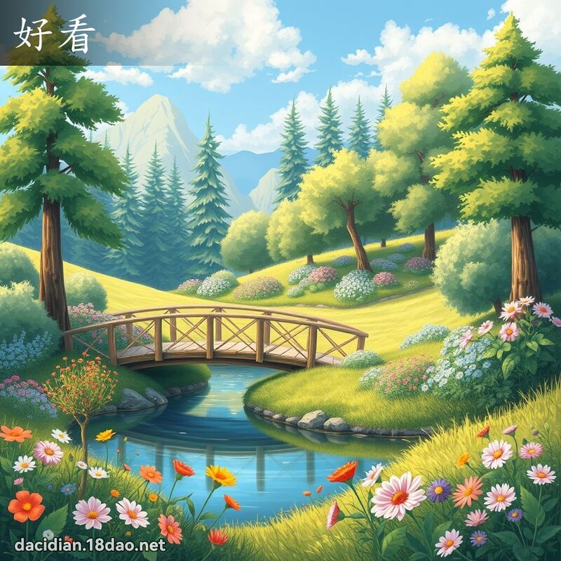 好看 - 国语大辞典配图