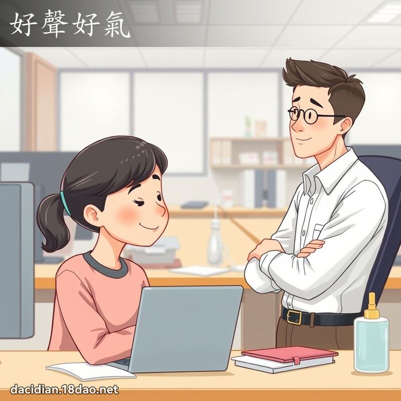 好聲好氣 - 國語大辭典配圖