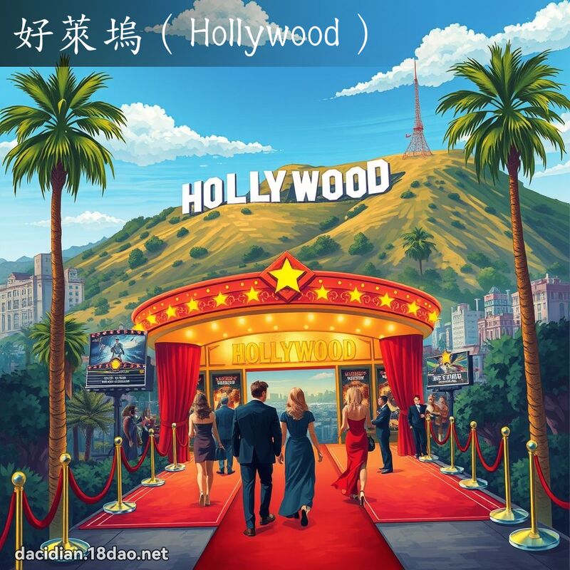 好萊塢（Hollywood） - 國語大辭典配圖