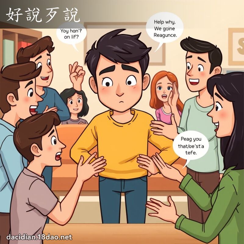 好說歹說 - 國語大辭典配圖
