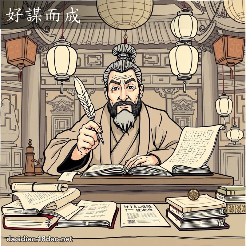 好谋而成 - 国语大辞典配图