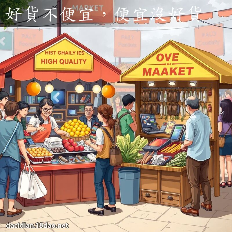 好貨不便宜，便宜沒好貨 - 國語大辭典配圖