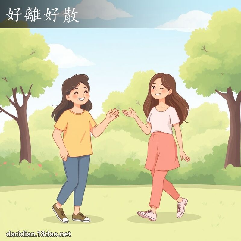 好離好散 - 國語大辭典配圖