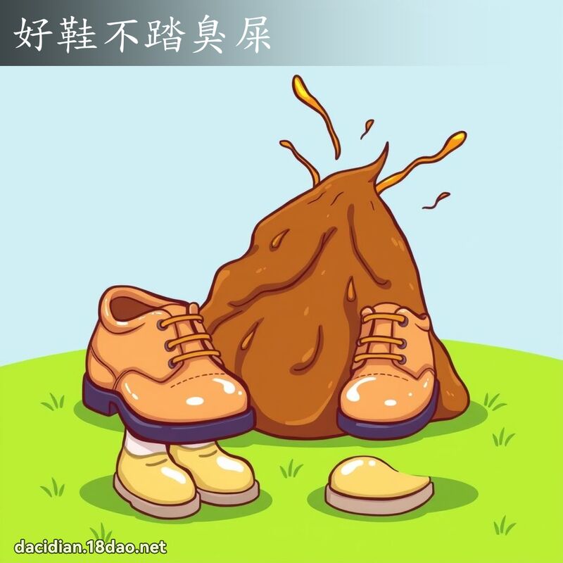 好鞋不踏臭屎 - 國語大辭典配圖