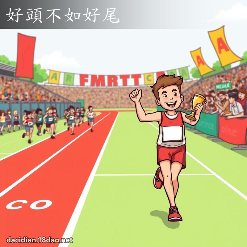 好頭不如好尾 - 國語大辭典配圖
