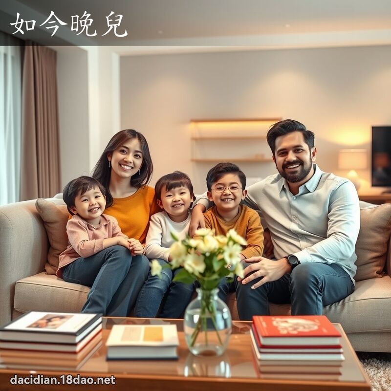 如今晚兒 - 國語大辭典配圖