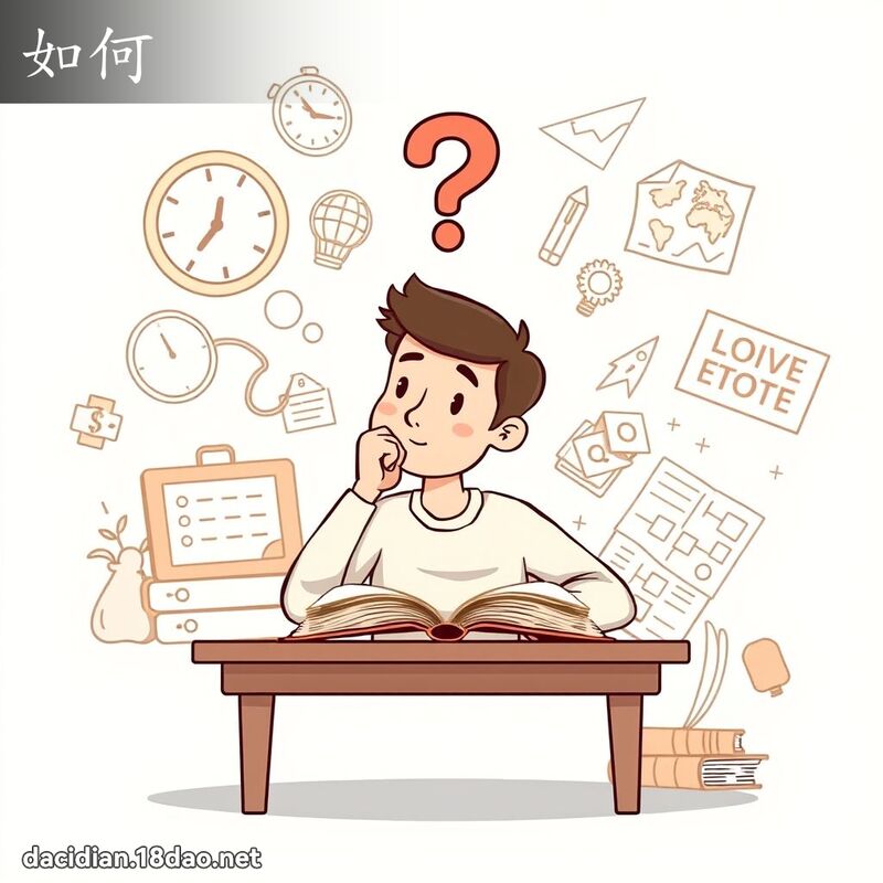 如何 - 国语大辞典配图