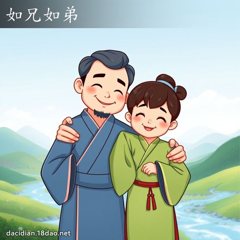 如兄如弟 - 國語大辭典配圖
