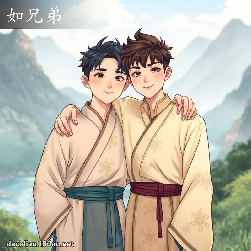 如兄弟 - 國語大辭典配圖