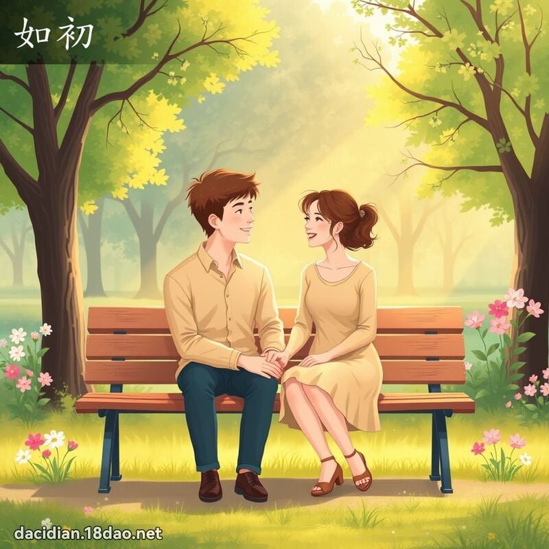 如初 - 國語大辭典配圖