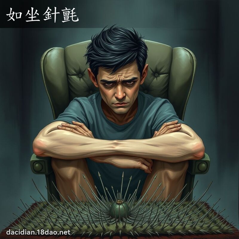 如坐針氈 - 國語大辭典配圖
