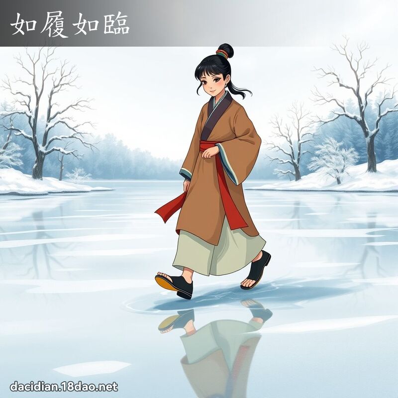 如履如臨 - 國語大辭典配圖