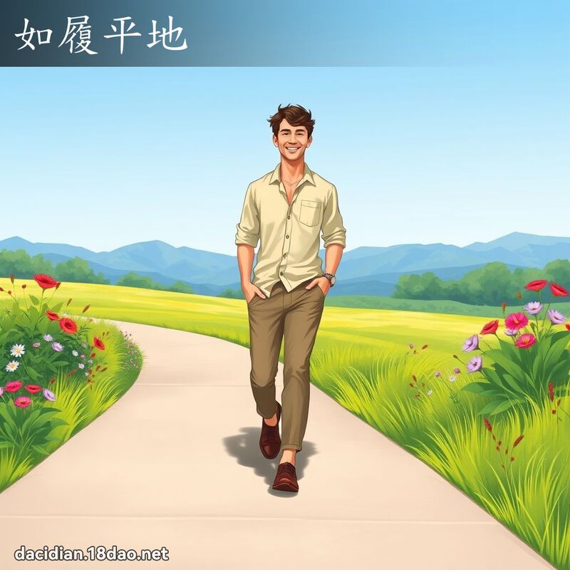 如履平地 - 國語大辭典配圖