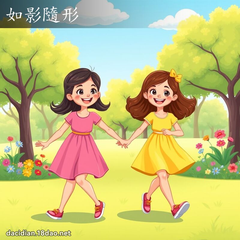 如影隨形 - 國語大辭典配圖