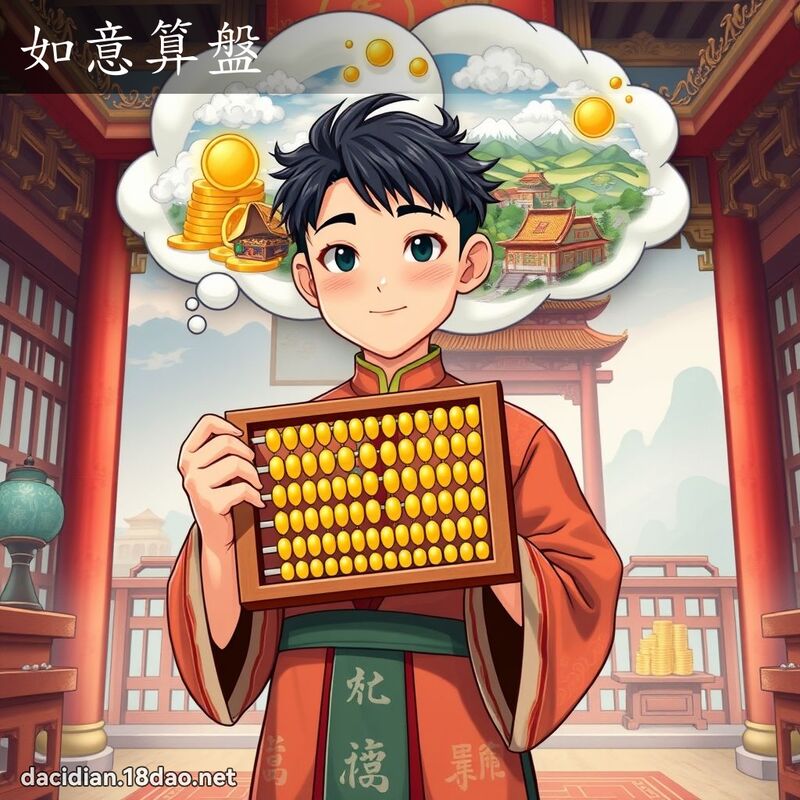 如意算盤 - 國語大辭典配圖