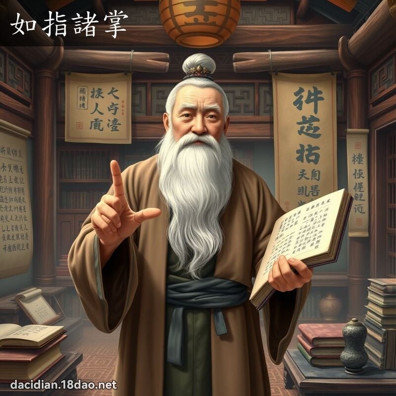 如指诸掌 - 国语大辞典配图