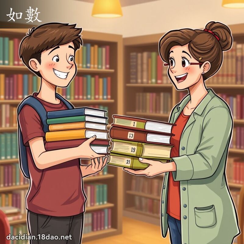 如数 - 国语大辞典配图