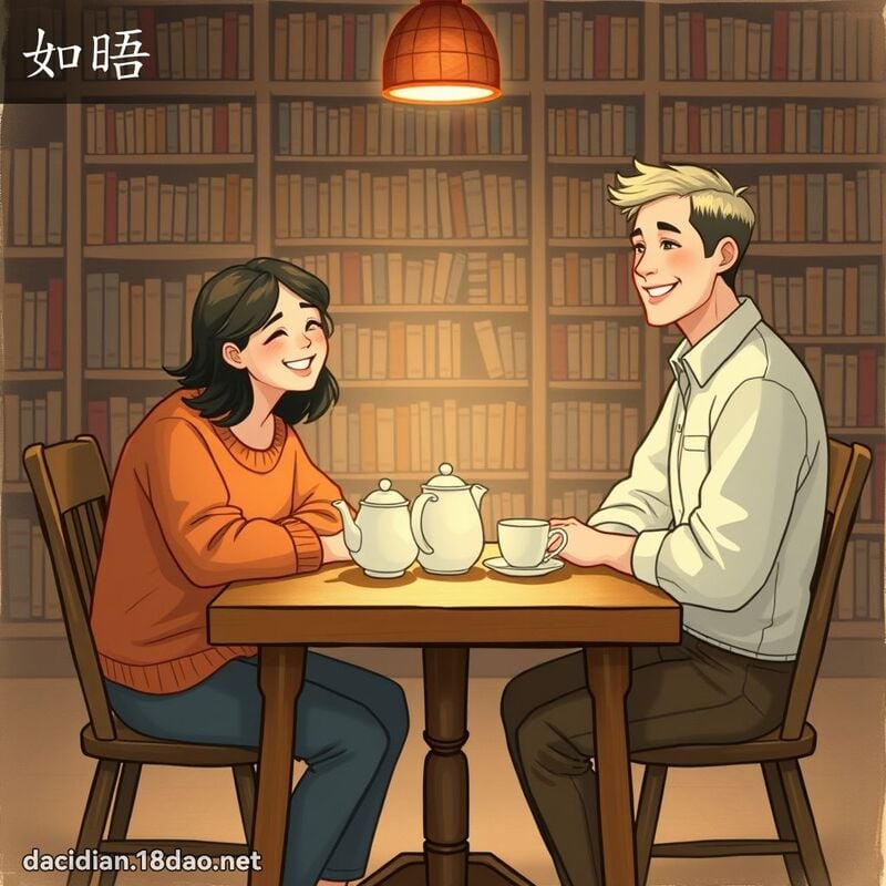 如晤 - 国语大辞典配图