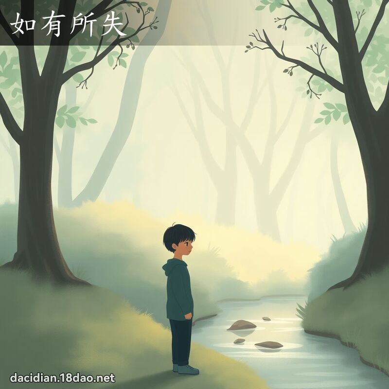 如有所失 - 國語大辭典配圖