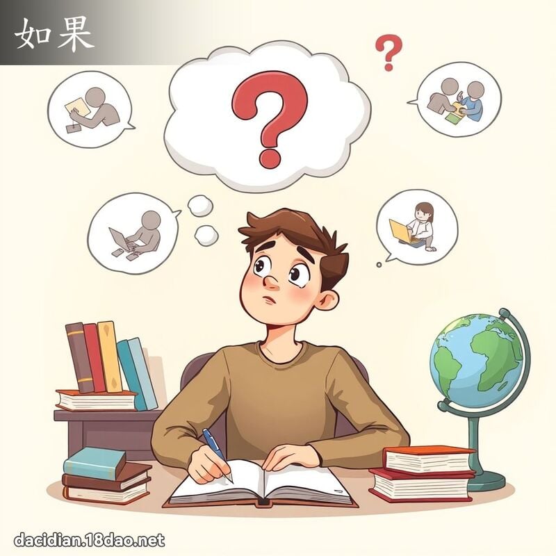 如果 - 国语大辞典配图