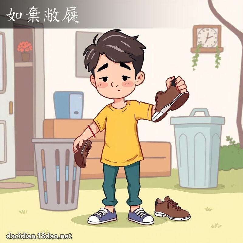 如棄敝屣 - 國語大辭典配圖