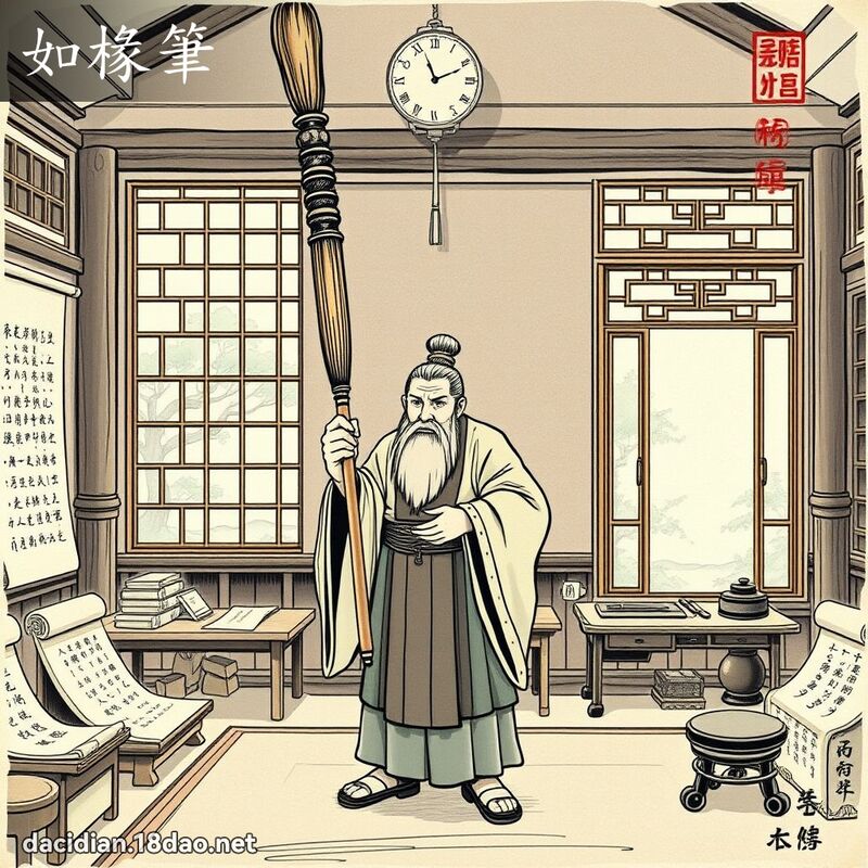 如椽笔 - 国语大辞典配图