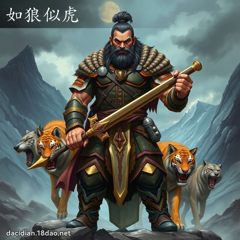 如狼似虎 - 國語大辭典配圖