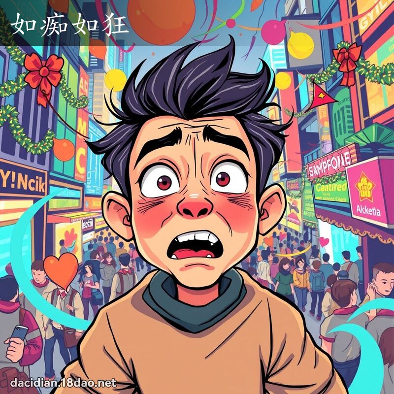如痴如狂 - 国语大辞典配图
