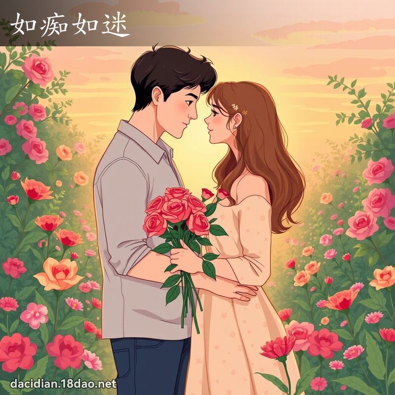 如痴如迷 - 国语大辞典配图