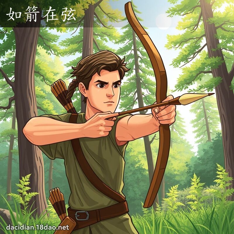 如箭在弦 - 國語大辭典配圖