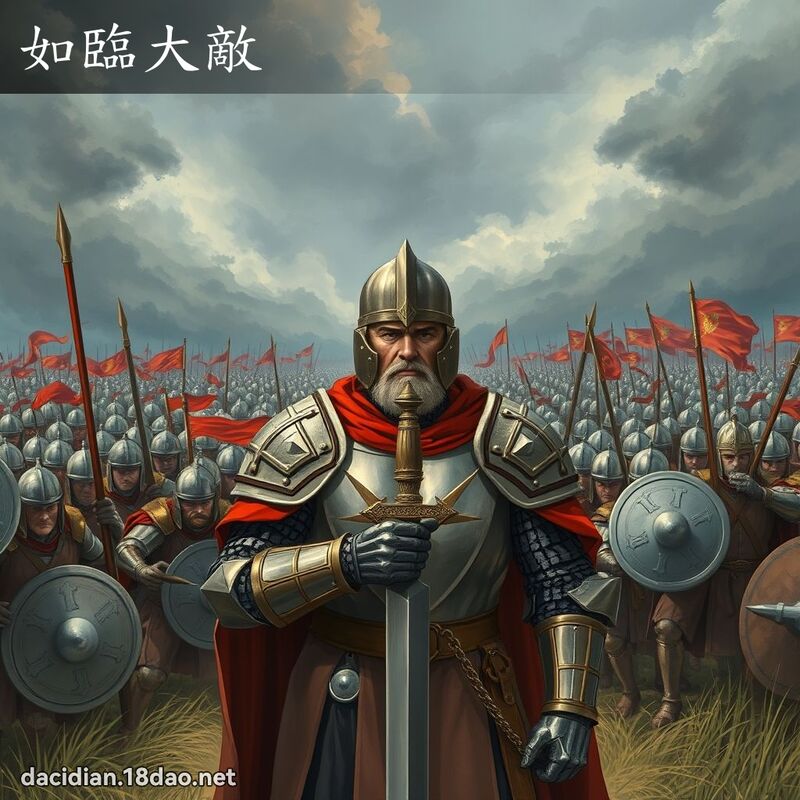 如临大敌 - 国语大辞典配图