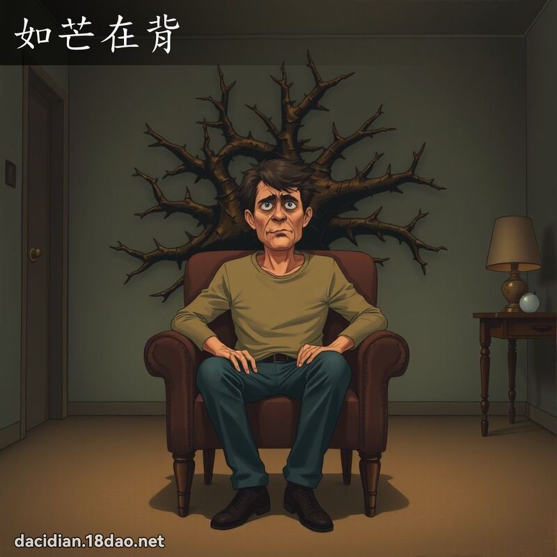 如芒在背 - 国语大辞典配图