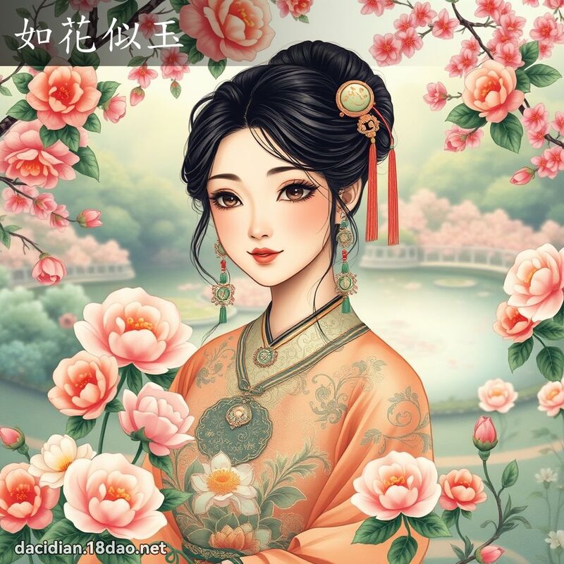 如花似玉 - 國語大辭典配圖