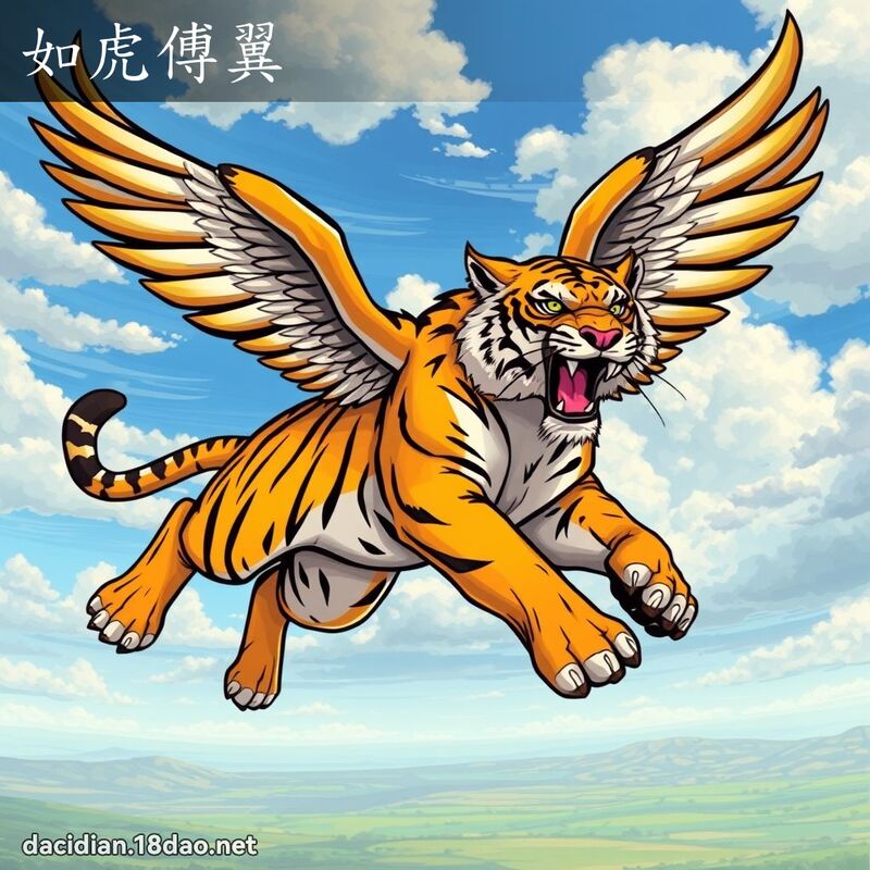如虎傅翼 - 国语大辞典配图