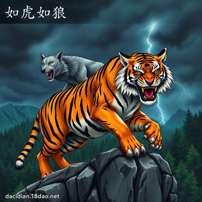 如虎如狼 - 国语大辞典配图