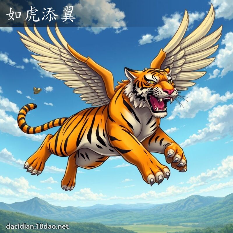 如虎添翼 - 國語大辭典配圖
