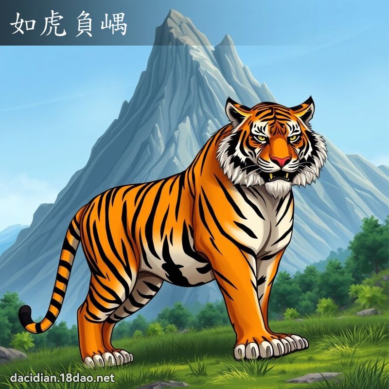 如虎负嵎 - 国语大辞典配图