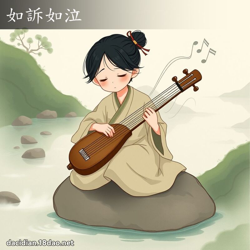 如訴如泣 - 國語大辭典配圖