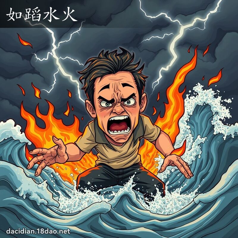 如蹈水火 - 国语大辞典配图