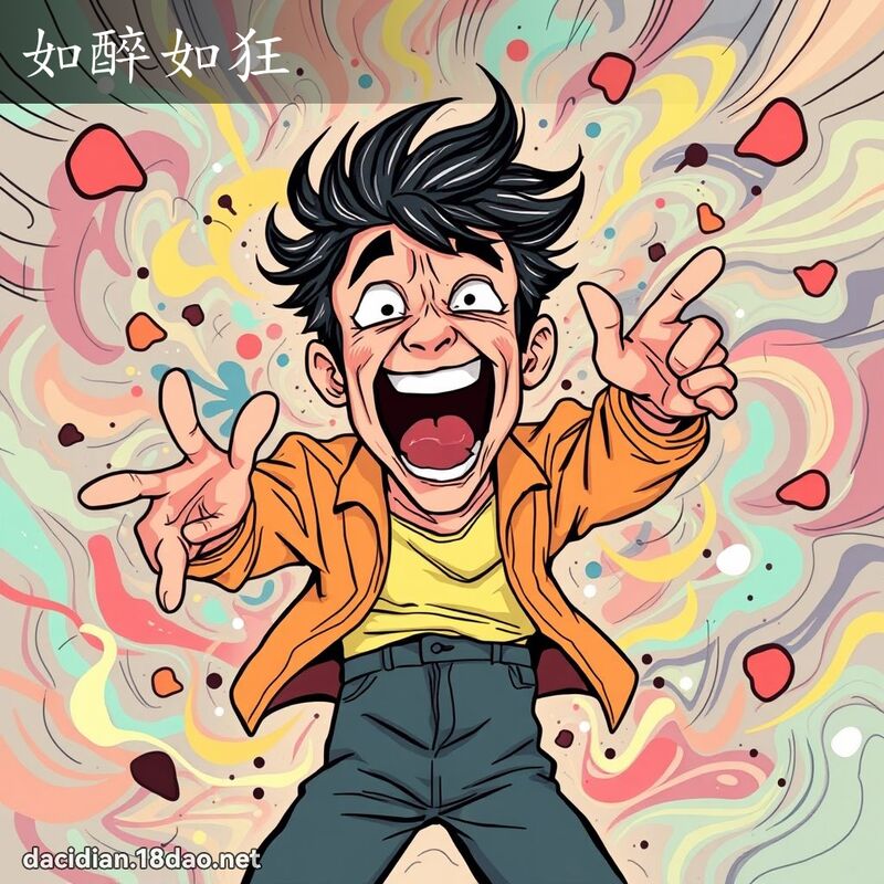 如醉如狂 - 国语大辞典配图