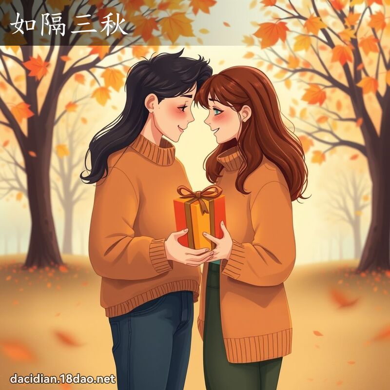 如隔三秋 - 國語大辭典配圖
