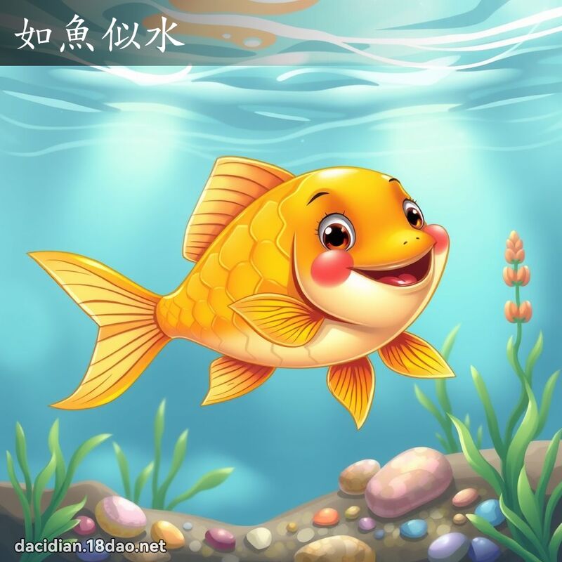 如魚似水 - 國語大辭典配圖