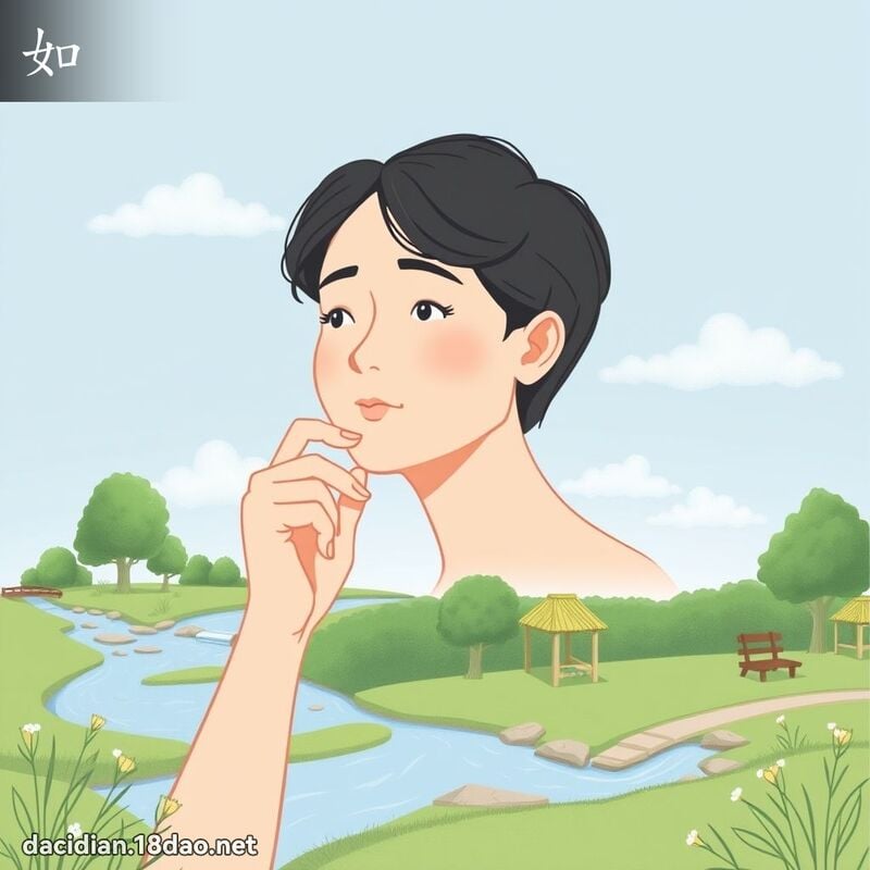 如 - 國語大辭典配圖