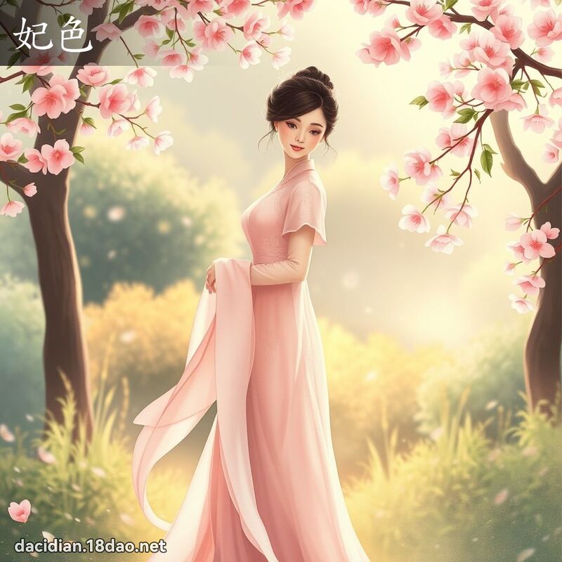 妃色 - 國語大辭典配圖