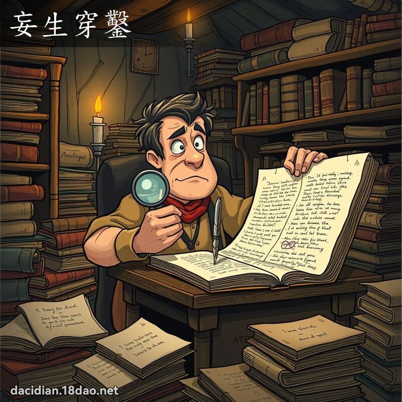 妄生穿凿 - 国语大辞典配图
