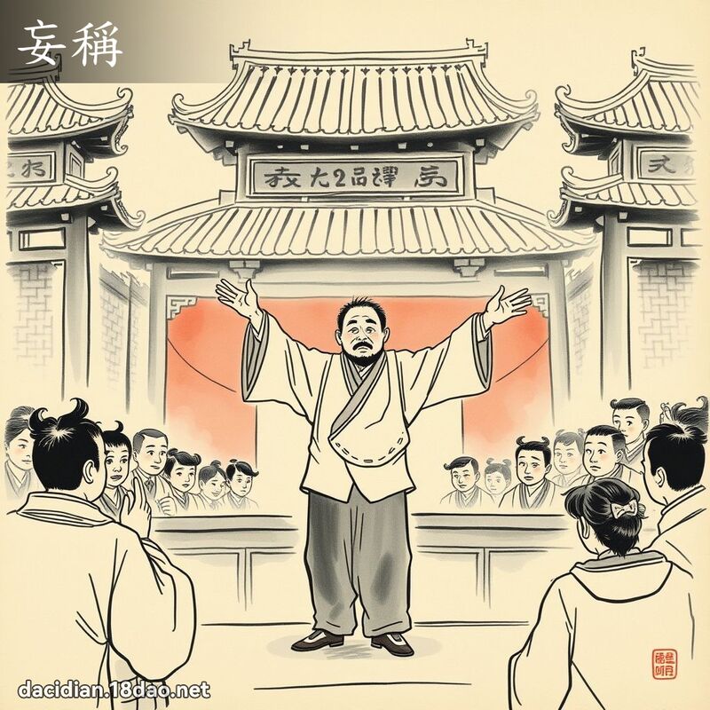 妄稱 - 國語大辭典配圖