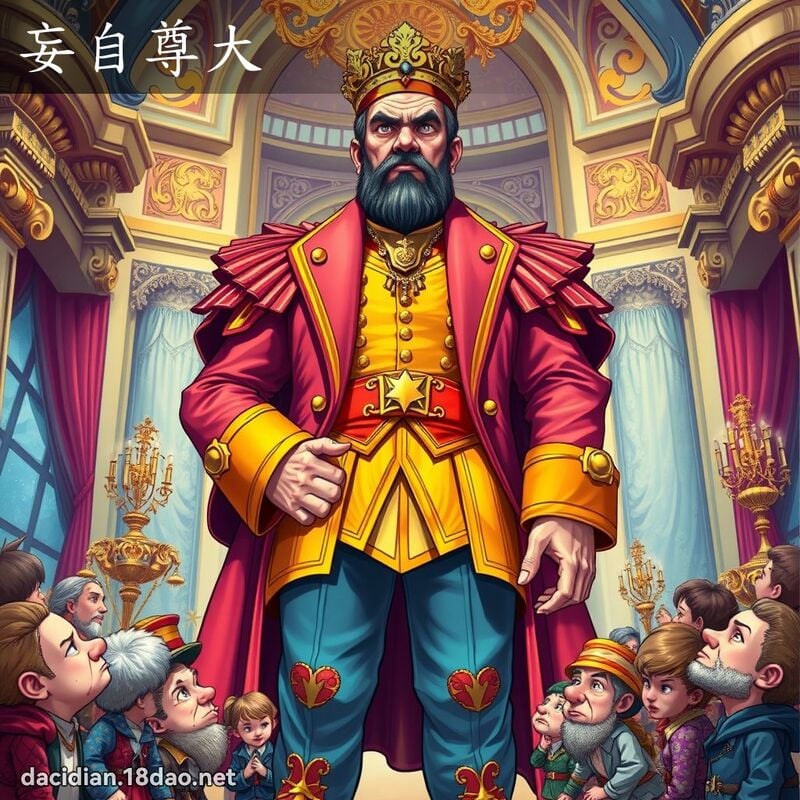 妄自尊大 - 国语大辞典配图